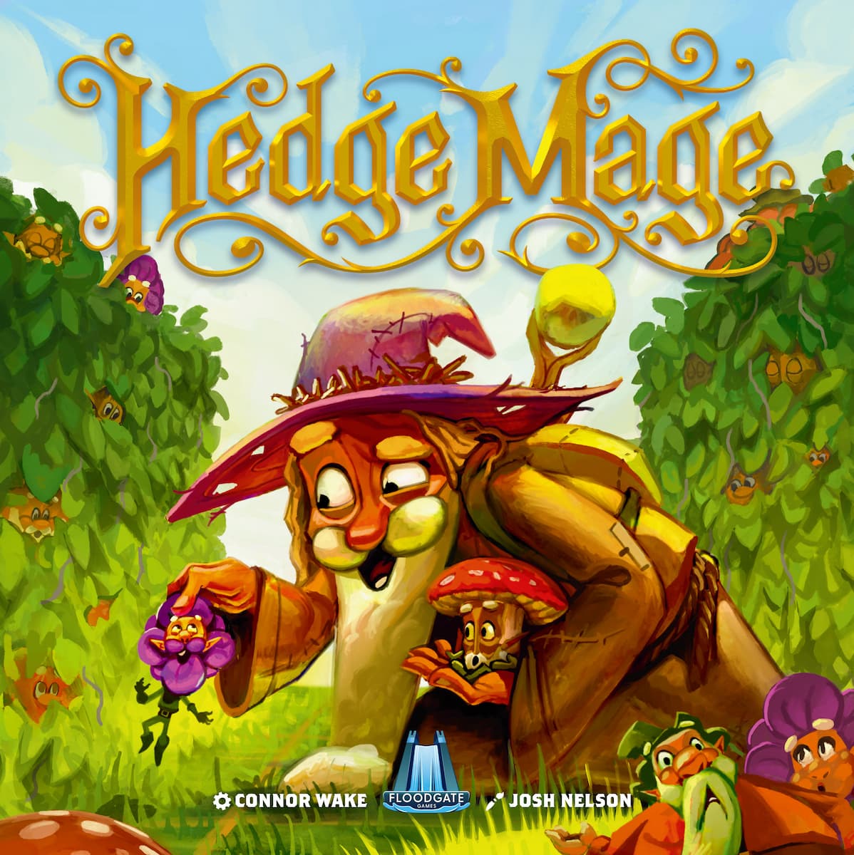 Hedge Magethe board game was published by Floodgate Games and the board game manufacturer was Boda Games Manufacturing.