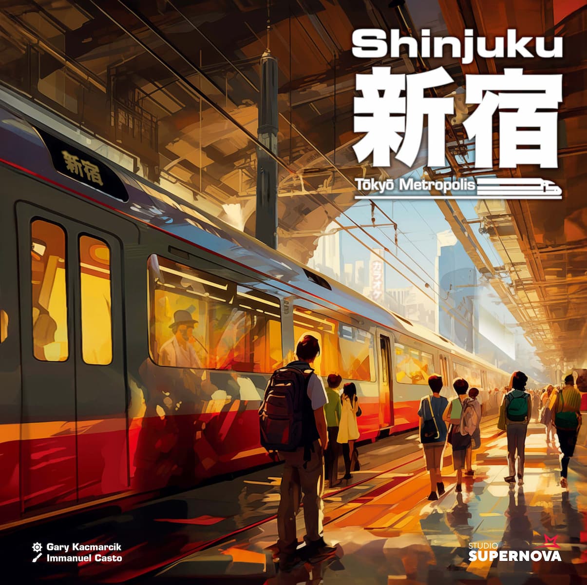 Shinjuku the board game was published by Studio Supernova and the board game manufacturer was Boda Games Manufacturing.