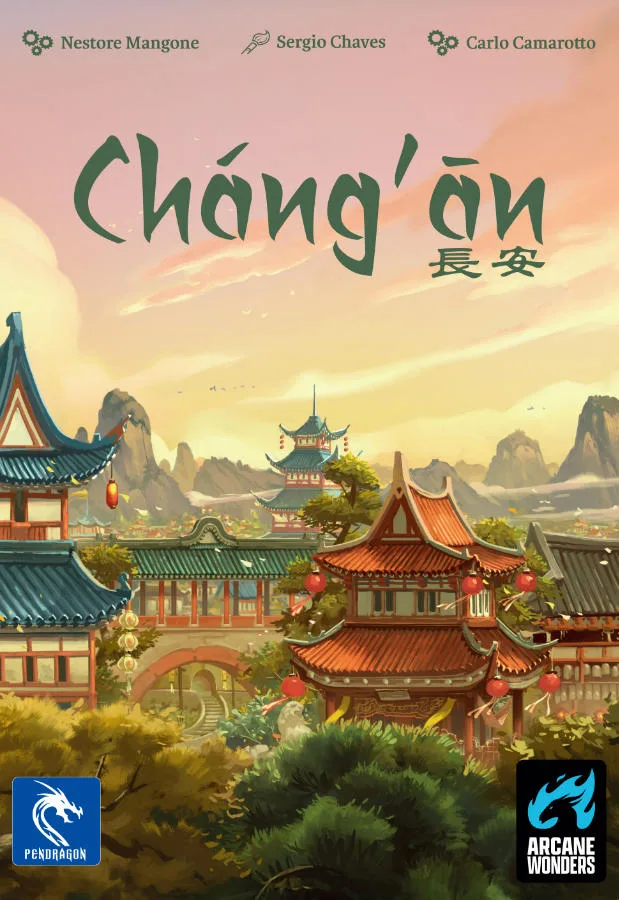 Chang'an the board game was published by Arcane Wonders and the board game manufacturer was Boda Games Manufacturing.