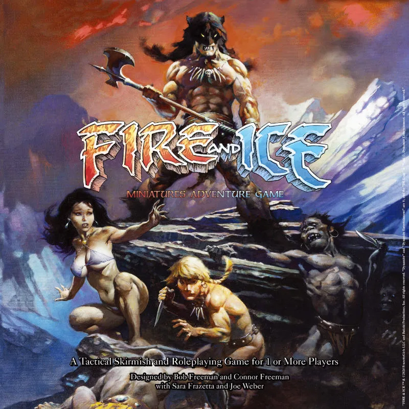 Fire & Ice Miniatures Adventure Game was published by Dynamite Entertainment and the board game manufacturer was Boda Games Manufacturing.