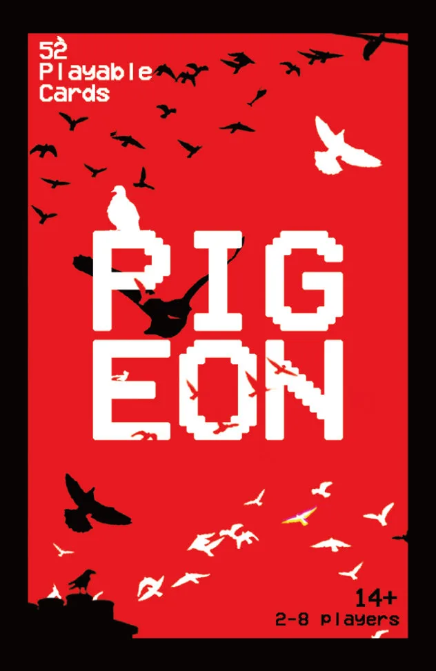 Pigeon the board game was published by Jugglers Mistake and the board game manufacturer was Boda Games Manufacturing.