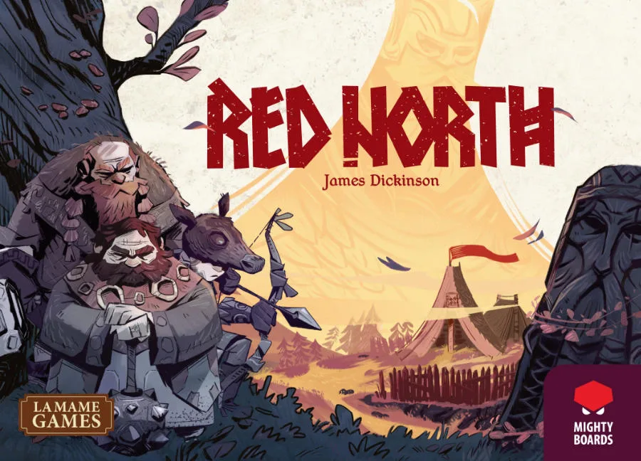 Red North the board game was published by Mighty Boards and the board game manufacturer was Boda Games Manufacturing.