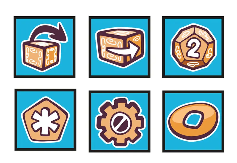 Silk screen dice