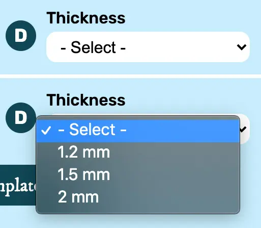 thickness