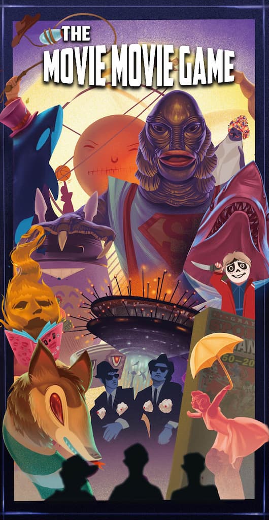 The Movie Movie Game was self published in 2022 and the board game manufacturer was Boda Games Manufacturing.