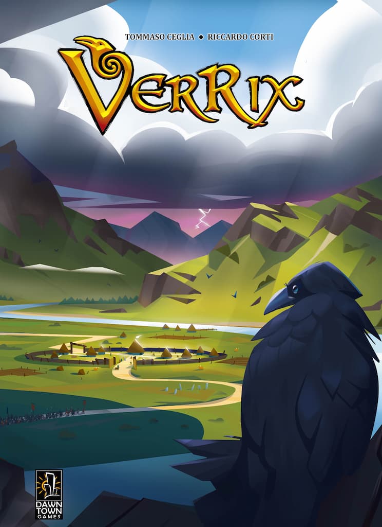 Verrix was published by Dawn Town Games in 2022 and the board game manufacturer was Boda Games Manufacturing.