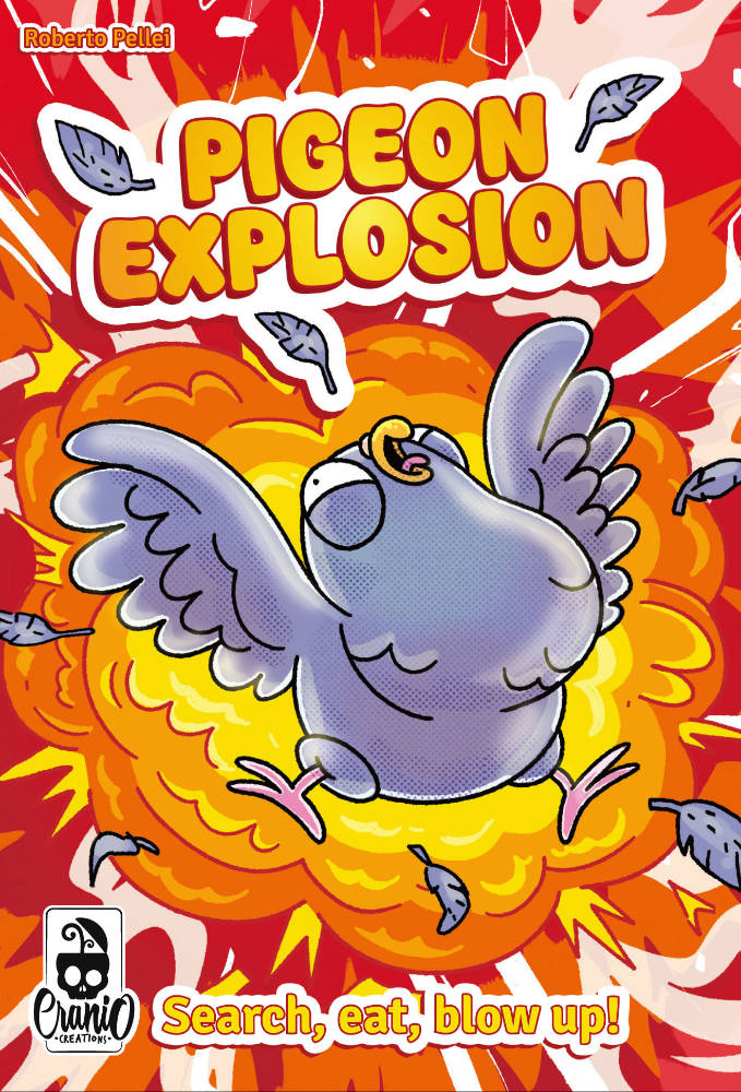 Pigeon Explosion the board game was published by Cranio Creations and the board game manufacturer was Boda Games Manufacturing.