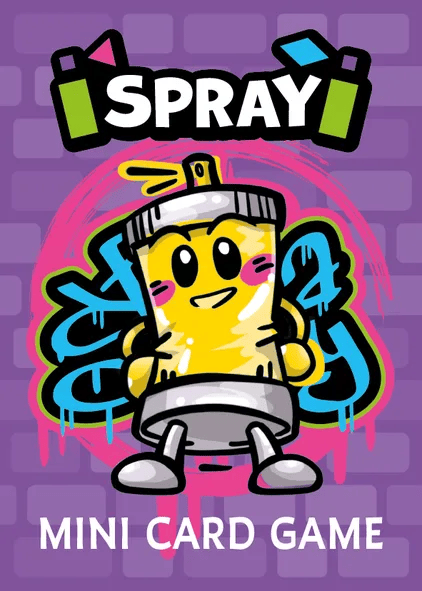 SPRAY the board game was published by Naivina and the board game manufacturer was Boda Games Manufacturing