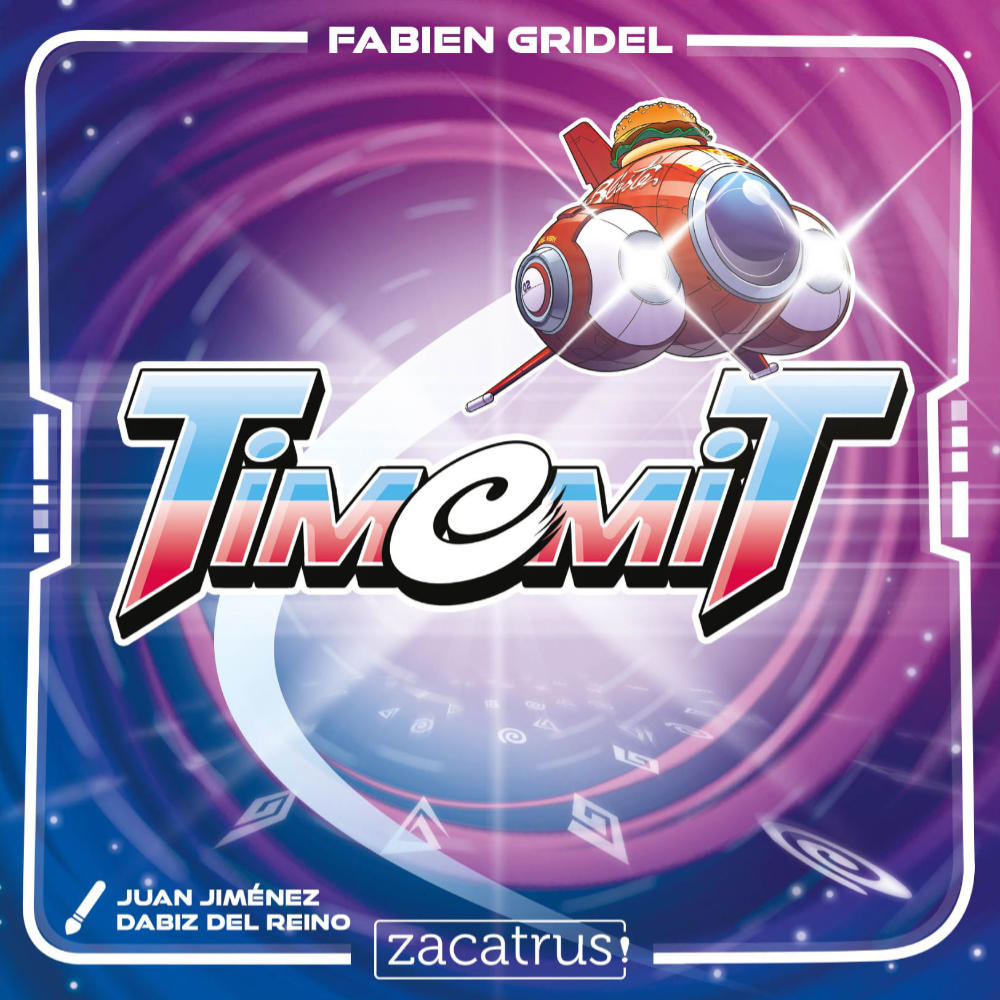 TimemiT the board game was published by Zacatrus and the board game manufacturer was Boda Games Manufacturing.