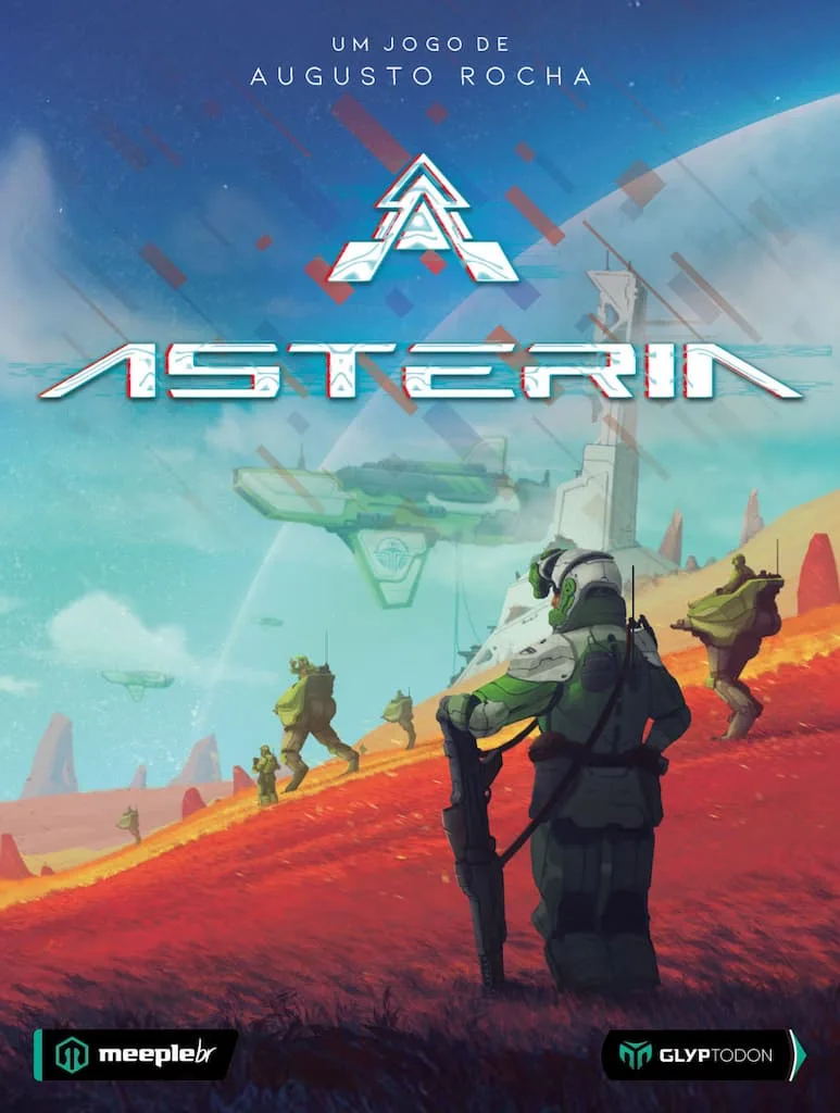 Asteria the board game was published by MeepleBR and the board game manufacturer was Boda Games Manufacturing.