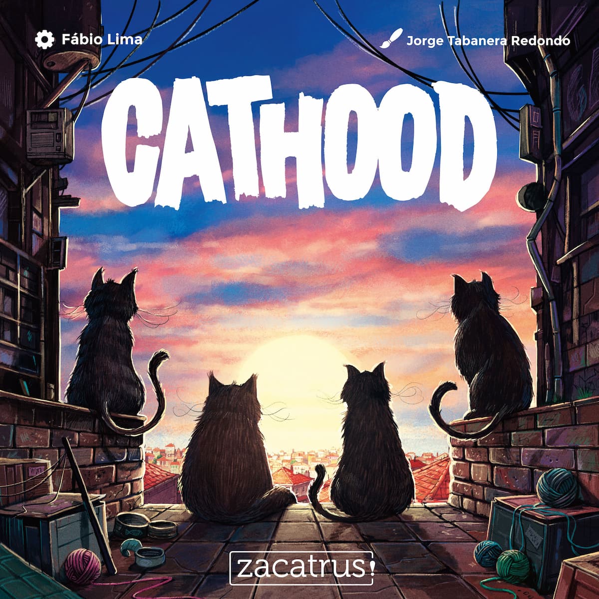 Cathood the board game was published by Zacatrus and the board game manufacturer was Boda Games Manufacturing.