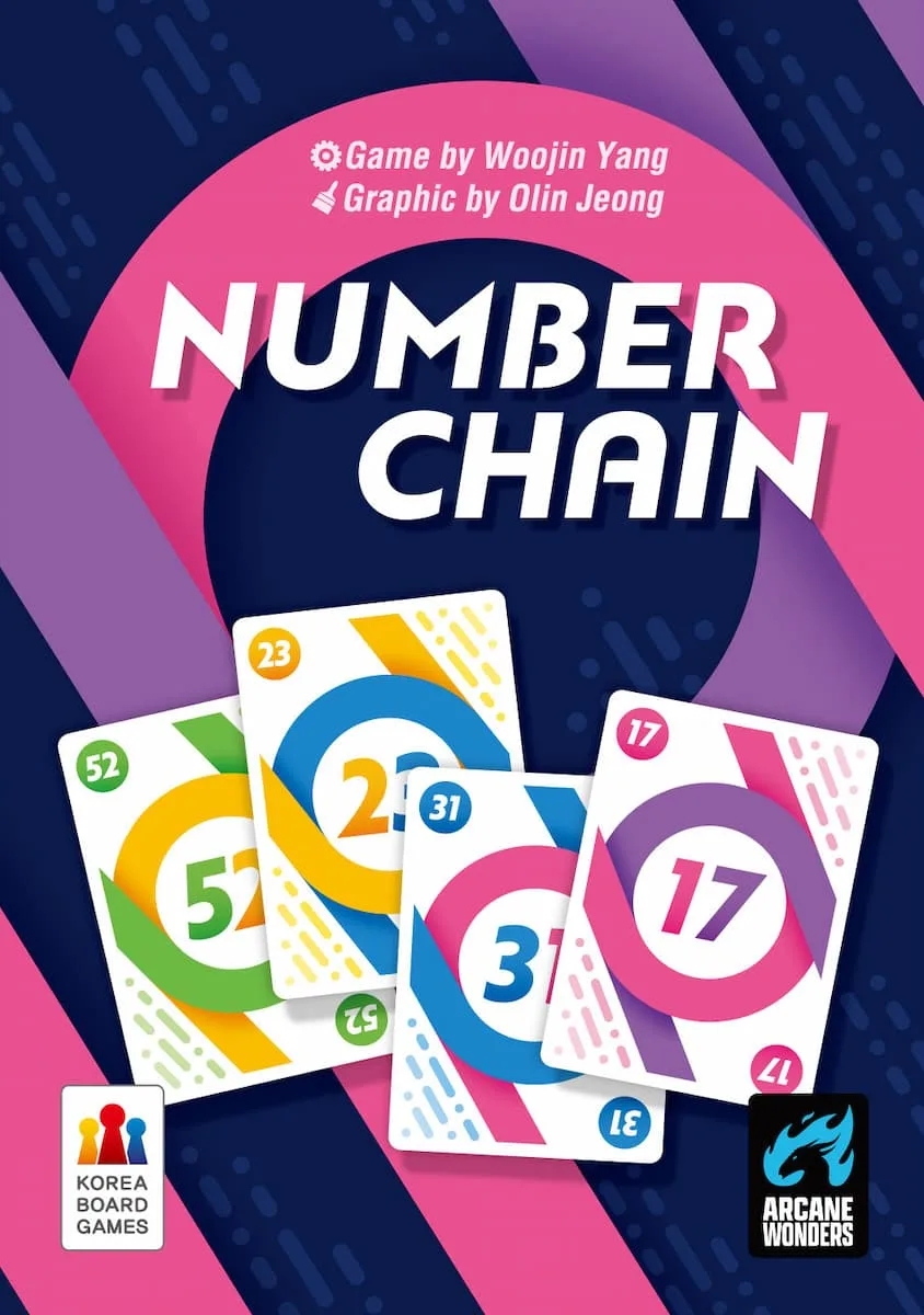 Number Chain the board game was published by Korea Boardgames and the board game manufacturer was Boda Games Manufacturing.