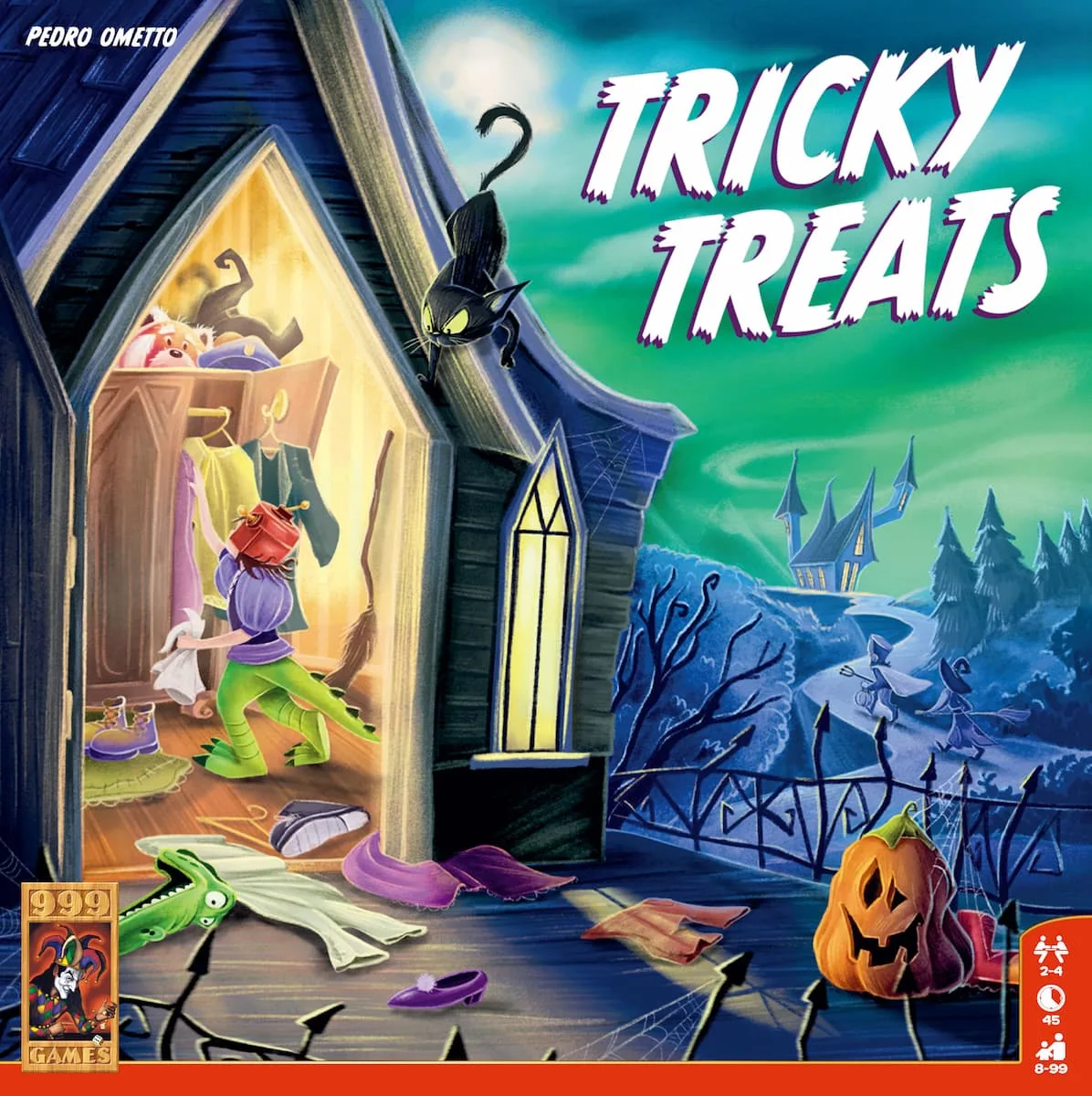 Tricky Treats the board game was published by Cranio Creations and the board game manufacturer was Boda Games Manufacturing.
