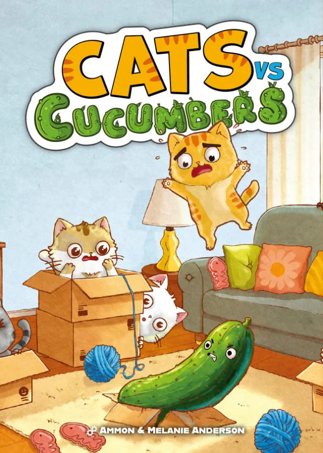 Cats vs Cucumbers the board game was published by Envy Born Games and the board game manufacturer was Boda Games Manufacturing.