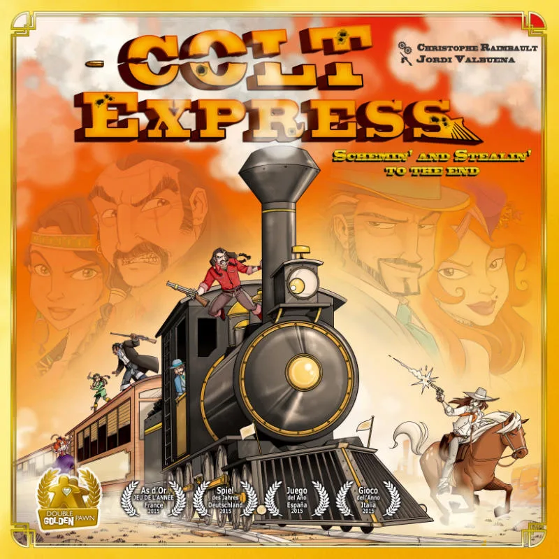 Colt Express the board game was published by Ludonaute and the board game manufacturer was Boda Games Manufacturing.
