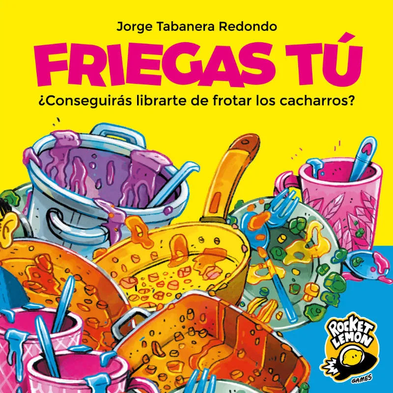 Friegas tú! the board game was published by Rocket Lemon Games and the board game manufacturer was Boda Games Manufacturing.