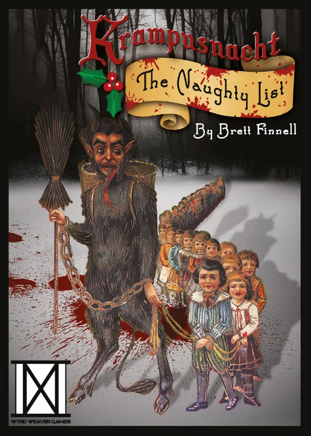Krampusnacht: The Naughty List the board game was published by Wyrd Weaver Games and the board game manufacturer was Boda Games Manufacturing.