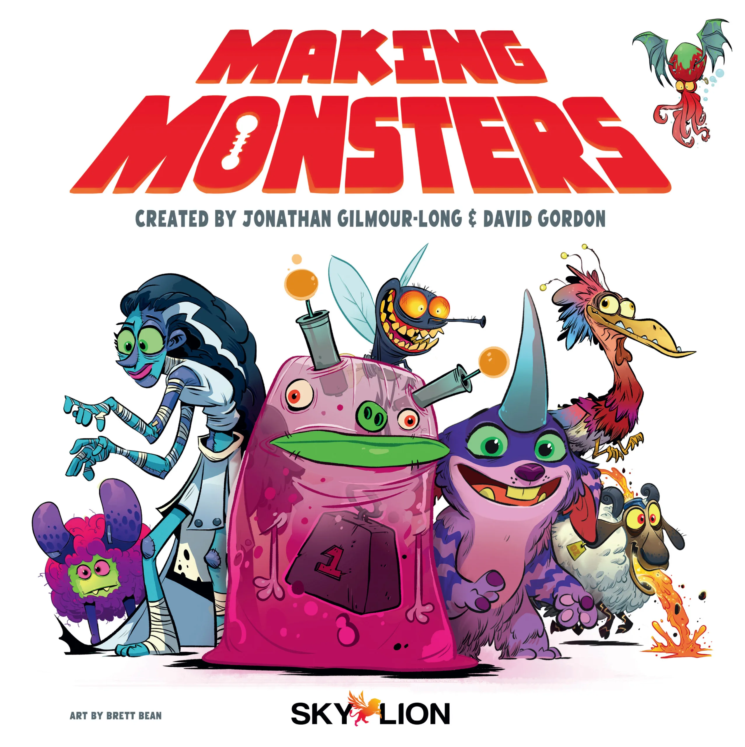 Making Monsters the board game was published by Sky Lion Games and the board game manufacturer was Boda Games Manufacturing.