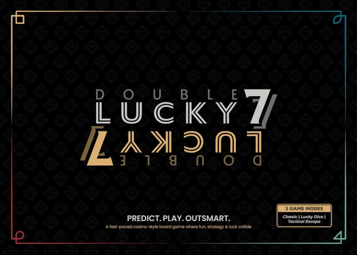 Double Lucky 7 the board game was published by Blue Circle Games and the board game manufacturer was Boda Games Manufacturing.