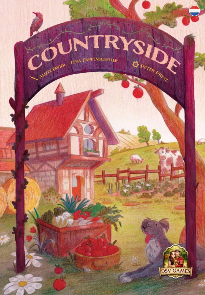 Countryside the board game was published by DSV Games and the board game manufacturer was Boda Games Manufacturing.