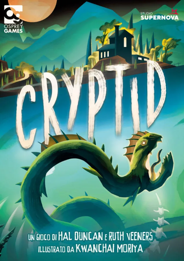 Cryptid the board game was published by Osprey Games and the board game manufacturer was Boda Games Manufacturing.