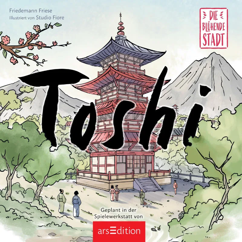 Toshi: die blühende Stadt the board game was published by ArsEdition and the board game manufacturer was Boda Games Manufacturing