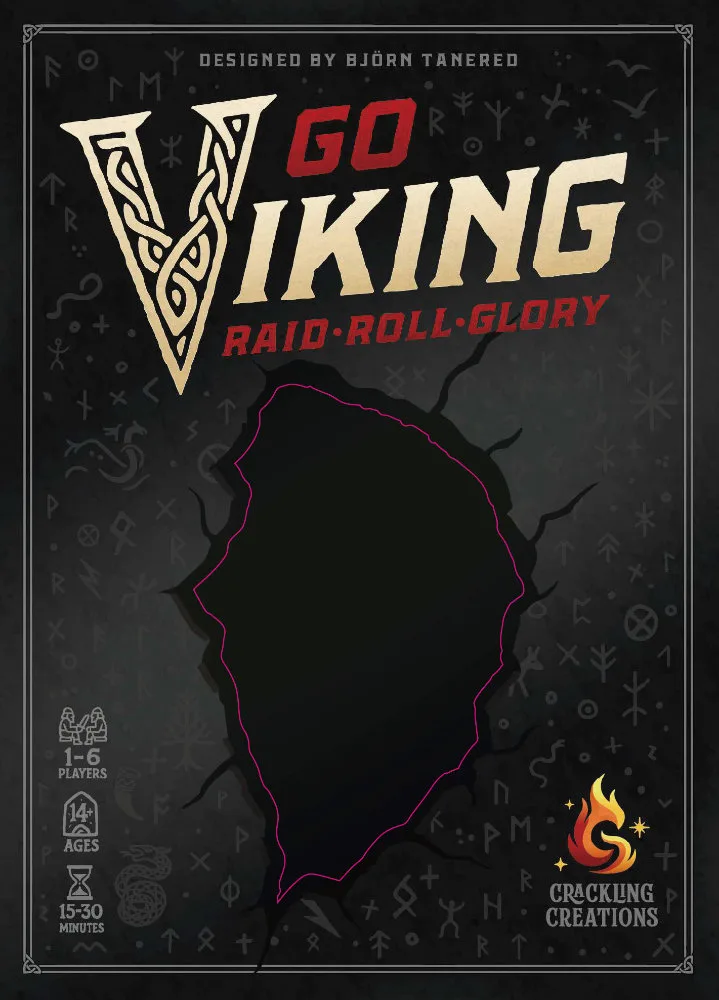 Go Viking the board game was published by Crackling Creations and the board game manufacturer was Boda Games Manufacturing